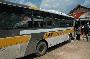 our bus at the vietnam-cambodia border to take us to phnom penh, cambodia