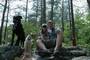 Marley, Corky, Tina and Craig at Hanging Rock State Park in North Carolina